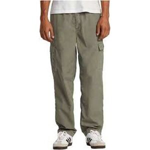 RVCA Vacancy Elastic Cargo Pants Olive Green Relaxed Fit Mens Medium
